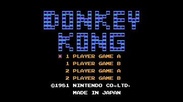 Donkey Kong FDS Version (FDS, Japan) Playthrough