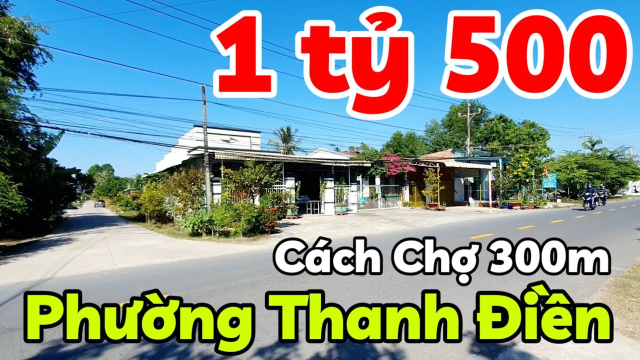 Bán đất đẹp 10x29 kế bên Chợ Phường Thanh Điền Tây Ninh vị trí đẹp có thổ cư giá 1 tỷ 500 triệu