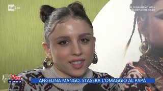 Angelina Mango e l&#39;omaggio al papà - La Vita in diretta - 09/02/2024