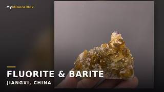 Video preview: Fluorite with Yellow Barite – Jiangxi, China | Natural Mineral Specimen