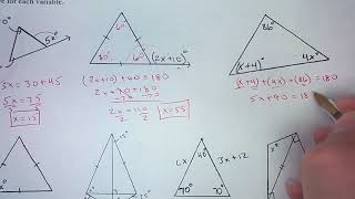Properties of Triangles, Isosceles & Equilateral (Geometry Ch 4 Review pt 2)