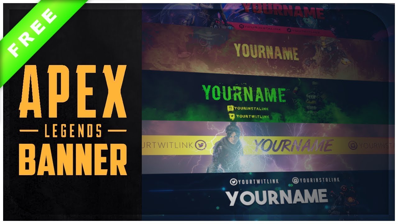 Apex Legends Youtube Banner Template Pack War Free Download Youtube