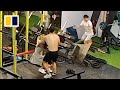 Gym equipment falls, injuring woman in China