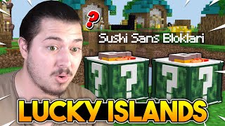 SUŞHİ ŞANS BLOKLARI!! | Minecraft PE Lucky Islands [SkyWars]