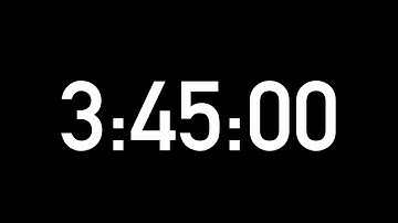 3 Hour 45 Minute Timer - 225 Minute Timer (4K)