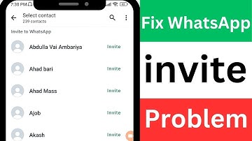 How To Fix WhatsApp Invite Problem | How To Fix Invite Problem In WhatsApp