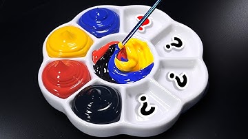 How to Create 9 Magical Colors from 4 Primary Colors | Satisfying Color Mixing