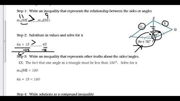 Inequalities in Two Triangles NOTES video lesson
