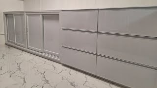 NEWLY INSTALLED MODULAR ALUMINUM CABINETS - Project done at Lancaster, Gentri, Cavite