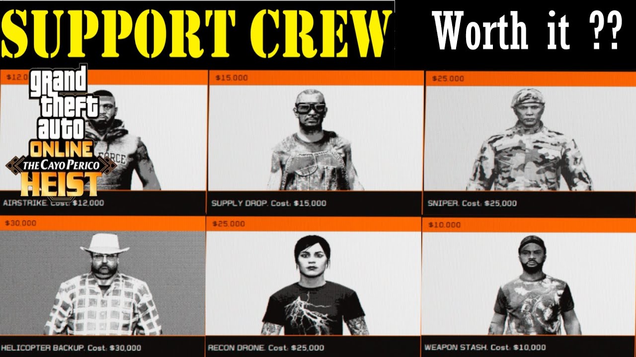 The Cayo Peico Heist Hire Support Crew Guide is it worth it ? YouTube