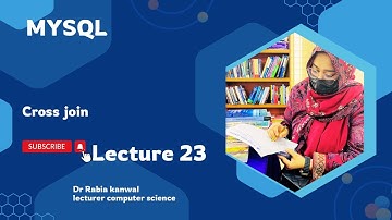 MySQL Cross Join in Urdu/ Hindi || Dr Rabia Kanwal