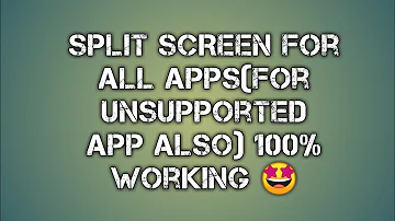 Can all apps be used in split-screen?