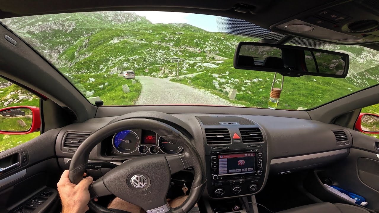 POV driving on the scenic road  (alps) (4k) (POV driving) (beautiful views)