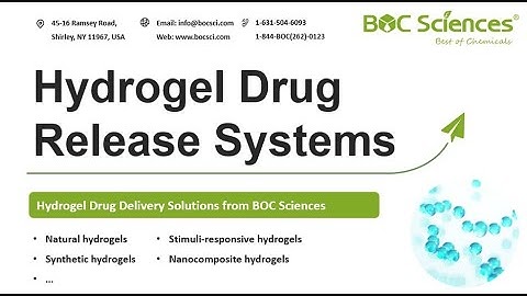 Hydrogel Drug Release Systems: Advanced Drug Delivery Solutions - Hydrogels - BOC Sciences