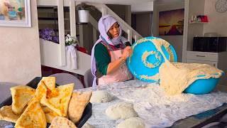 Mom Makes Fresh Bread Potato Filling Piriky Kachalu So Delicious