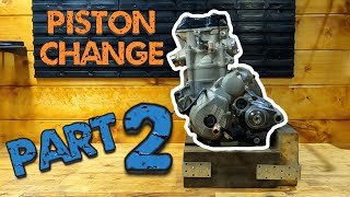 KTM 350 SX-F 2021 rebuild - top end piston change part 2
