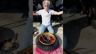 Ultimate Hack For Mounting Motorcycle Tires the easy way  #motorcycle #hack