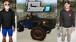Playing in the snow on Holmåkra 22 with @82studio | Farming Simulator 22 screenshot 3