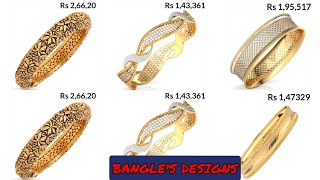 DIAMOND GOLD BANGLES JEWELLERY DESIGN FOR LADIES screenshot 3