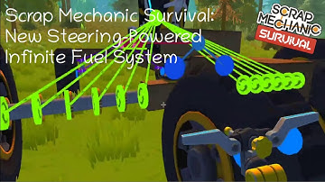 Scrap Mechanic Survival: Possibly a new Steering-Powered Infinite Fuel System? (WIP)
