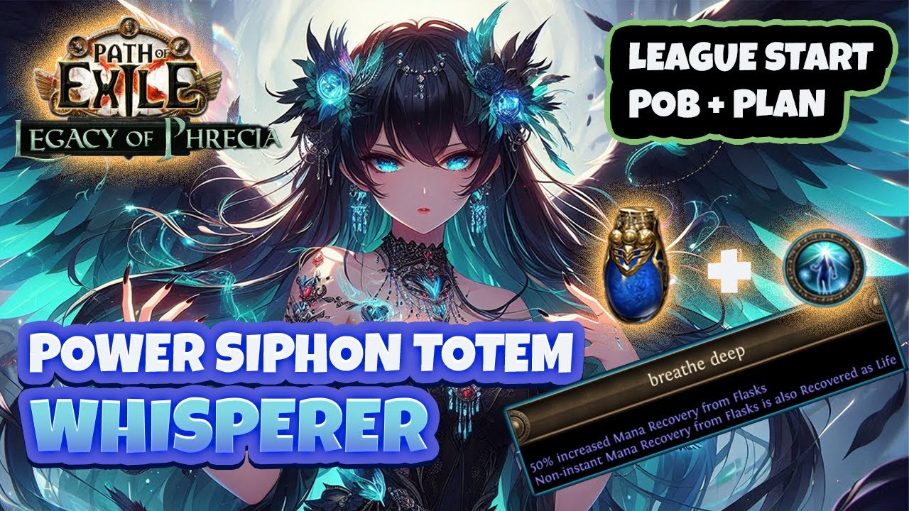[PoE 1] My Whisperer's Power Siphon League Starter | Leveling POB, Mana ...