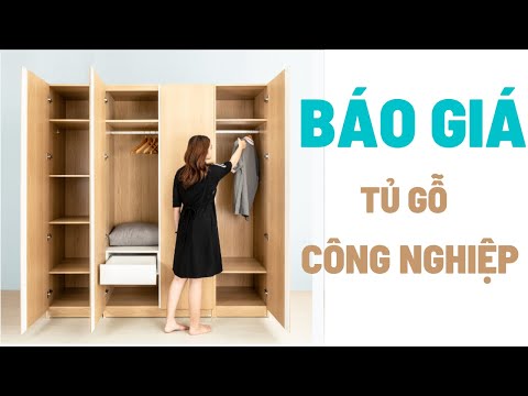 Video TỦ QUẦN ÁO GỖ CÔNG NGHIỆP CÓ GIÁ BAO NHIÊU? SỬ DỤNG CÓ... - youtube