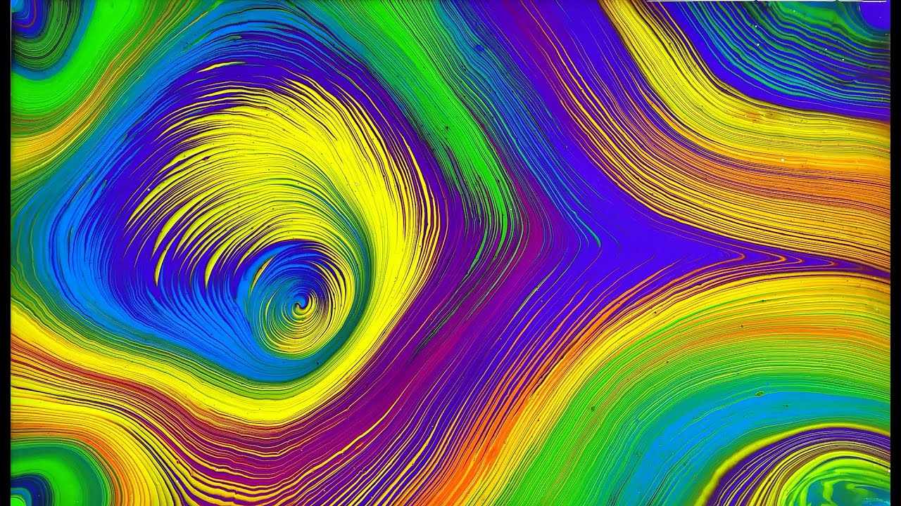 Dustpan, Split cup and Spinner Live Acrylic Pouring Fluid art