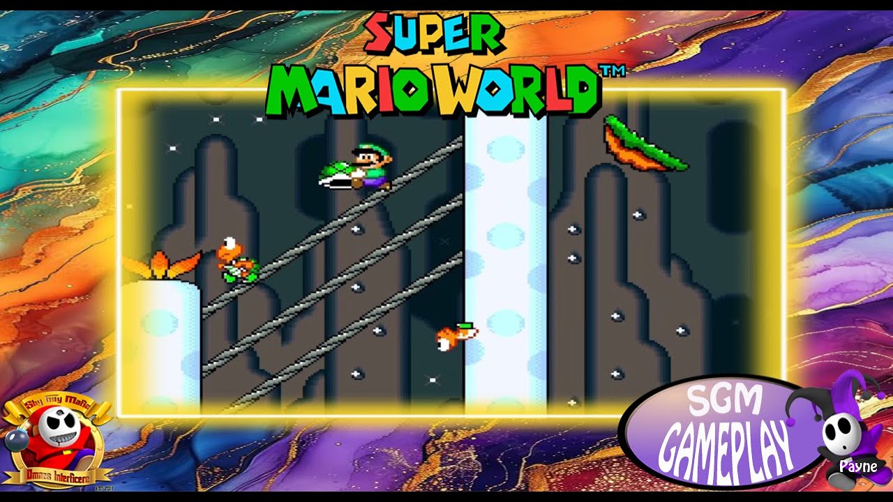 BOW WOW-SUNKEN GHOST SHIP & BOWSER VALLEY PLUS STAR ROAD 5- SUPER MARIO WORLD