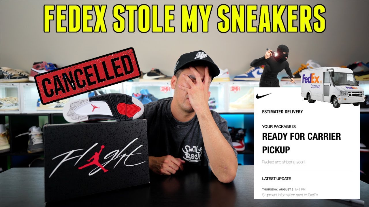 FEDEX STOLE MY SNEAKERS !!! NIKE CANCELLED SHOCK DROP GOT EM SNKR APP