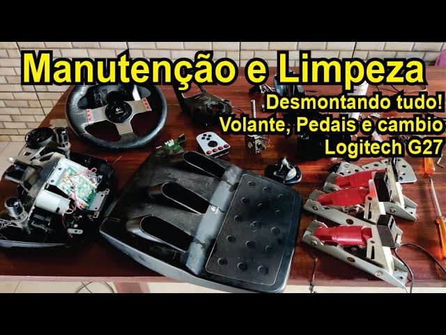 Volante g27 logitech com cambio