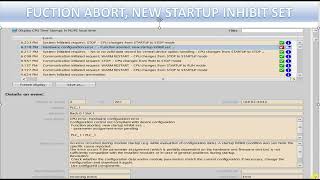Function Abortnew Startup Inhibit Set siemens error stop plc 