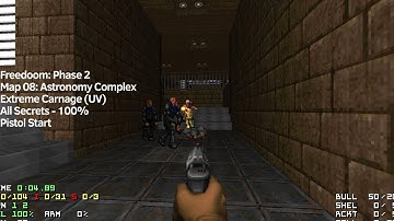 Freedoom: Phase 2 v0.14.0 Alpha - Map 08 - Extreme Carnage (UV) - 100%