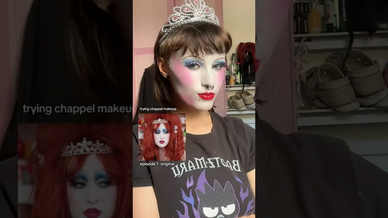 chappell roan makeup! #makeuptutorial  #makeupshorts #shorts #grwm #alternative #alternativemakeup