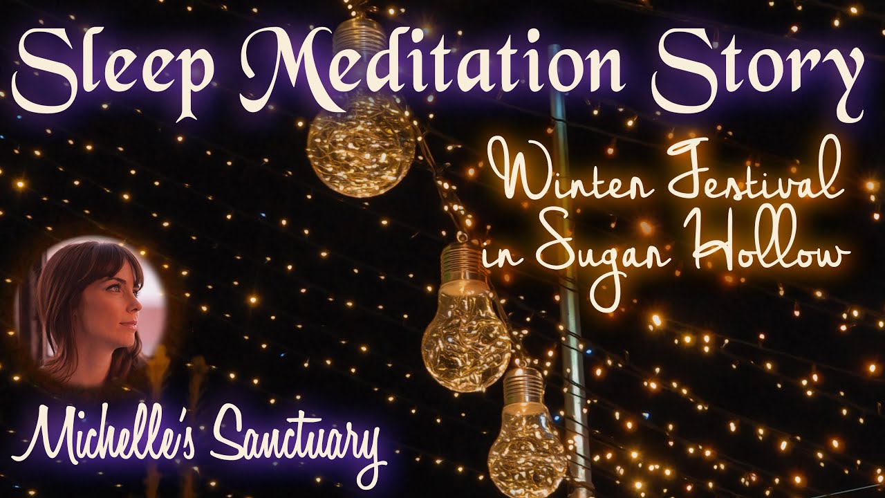 1-HR Calm Sleep Story | WINTER FESTIVAL IN SUGAR HOLLOW | Bedtime Story for Grown Ups (fire sounds)