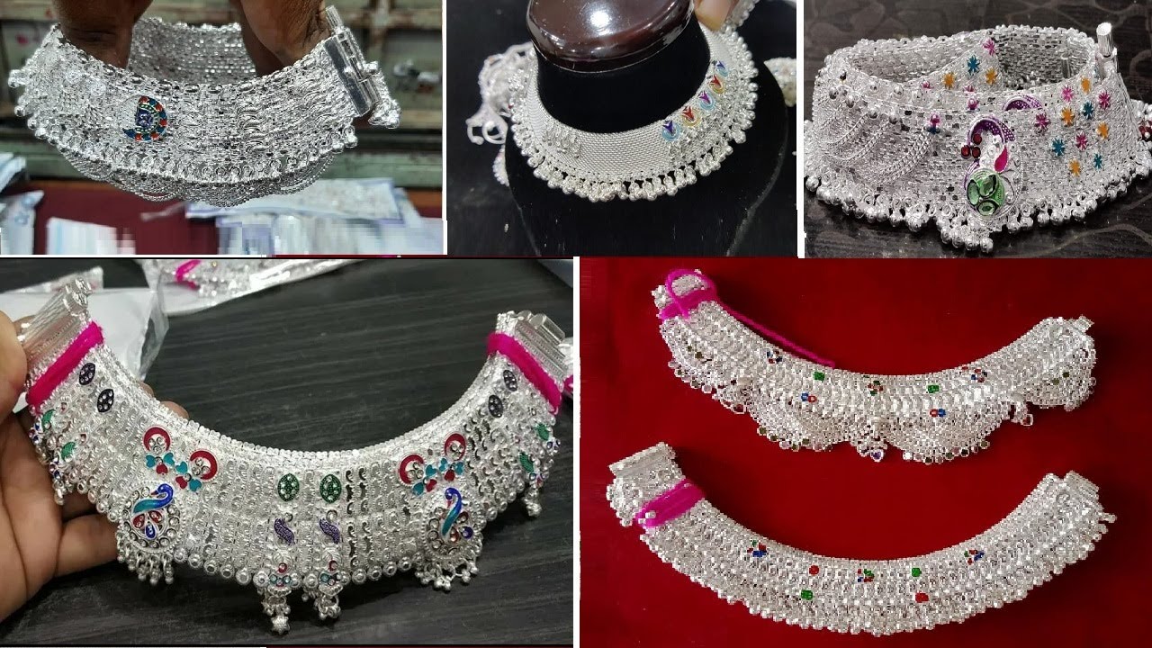 Collection of Silver Payal Designs | Dulhan #Payal #Anklet #ChandiPayal -  YouTube