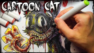 Is Cartoon Cat More DANGEROUS Than Siren Head?! (Cryptid) Creepypasta Story + Drawing screenshot 5