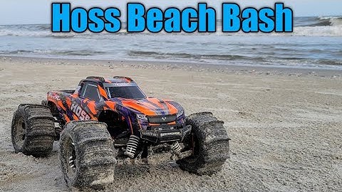 Traxxas Hoss - Beach bash part 1