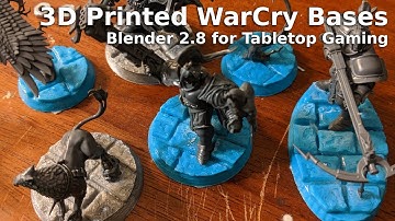 Custom WarCry Bases - Blender 2.8 for Tabletop Gaming