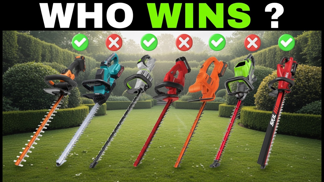 7 Best Cordless Electric Hedge Trimmers [2026]🔋Battery & Charger ...
