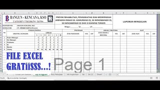 Laporan Mingguan Proyek File EXCEL GRATISS. #Laporanharian #proyek #konstruksi #tutorial #calondosen
