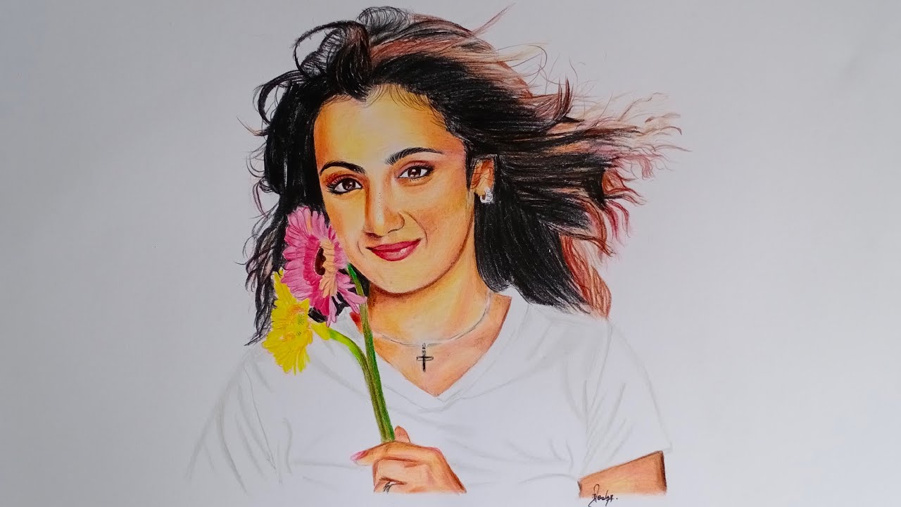 Trisha Krishnan (retouched) by Stylish-Tamizhachi on DeviantArt