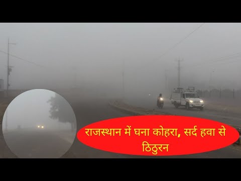 Weather Update: Dense Fog in Rajasthan, low visibility : राजस्थान में घना कोहरा, सर्द हवा से ठिठुरन
