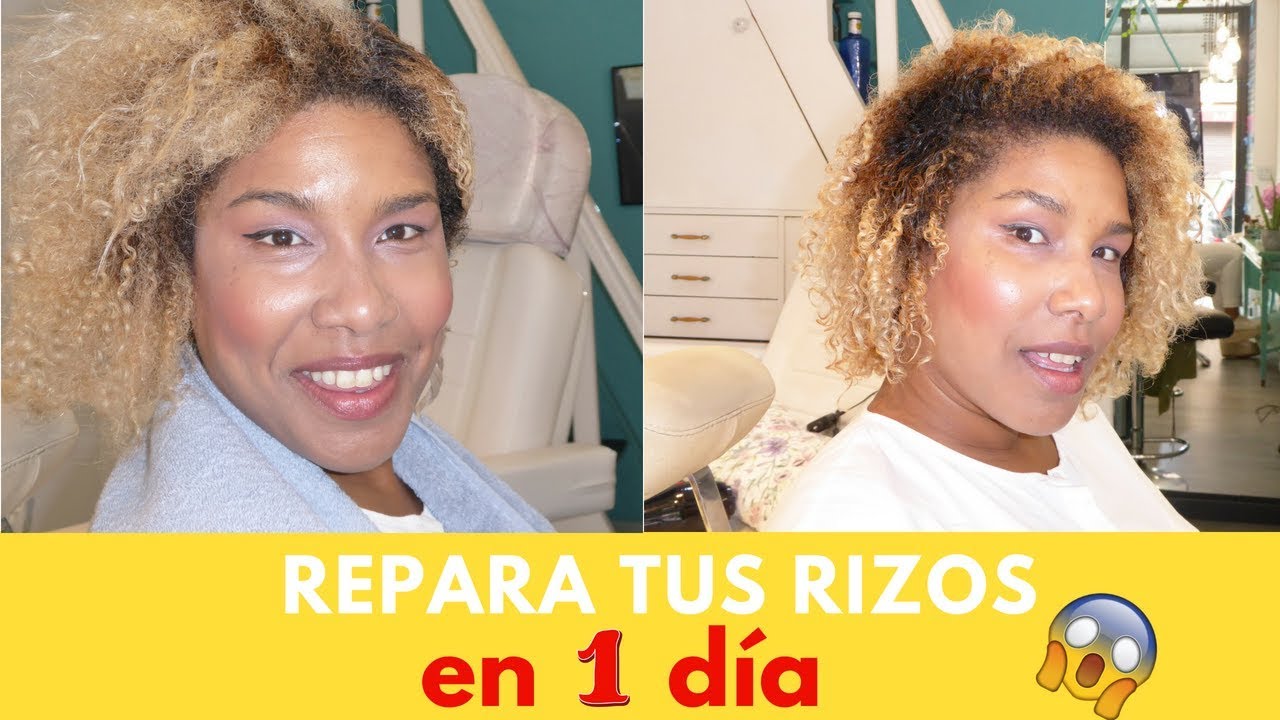 como RECUPERAR MIS RIZOS después de una DECOLORACIÓN YouTube