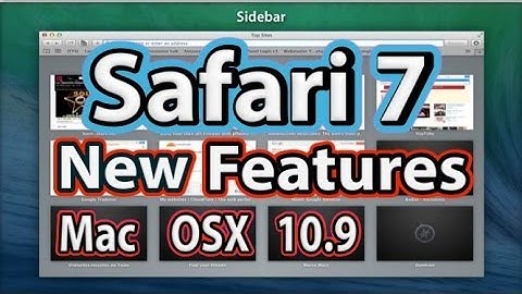 Safari Mac OS X Key Features