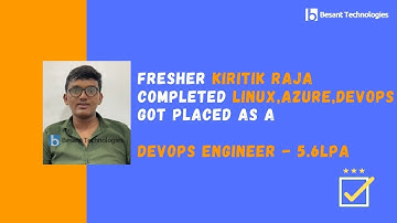 Besant Technologies Velachery  | Raja Got placed as DevOps Engineer 6LPA | DevOps Course in Chennai