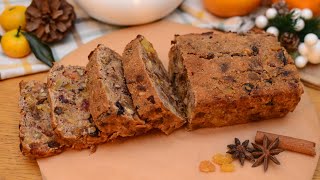Almond flour cake with orange and dried fruits 🎄 No added sugar, gluten-free, dairy-free