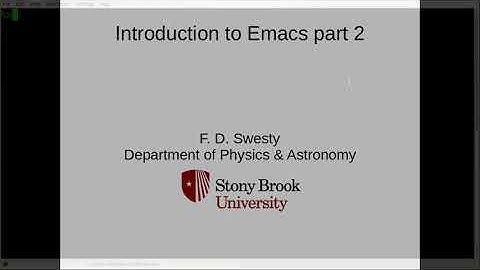 Editing with Emacs part 2