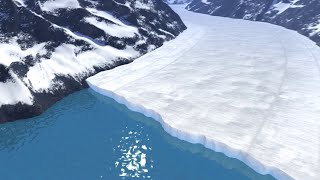 Анимация: Как тает ледник