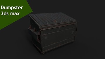 Modeling and Texturing Dumpster 3ds max tutorial part - 1
