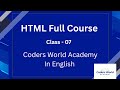 HTML tags and attributes for beginners by Coders World Academy (in english)